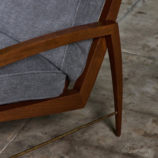 High-Back Lounge Chair by Dan Johnson for Selig For Sale - Image 11 of 17