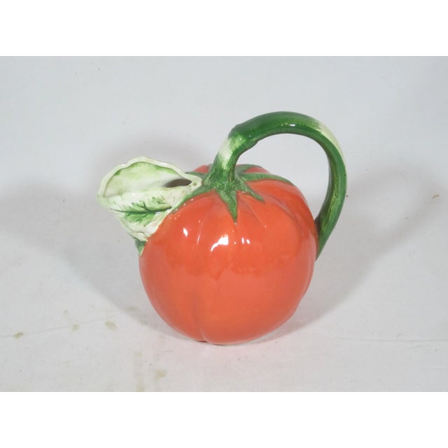 1980s 1980s Vintage Ceramic Tomato Pitcher For Sale - Image 5 of 5