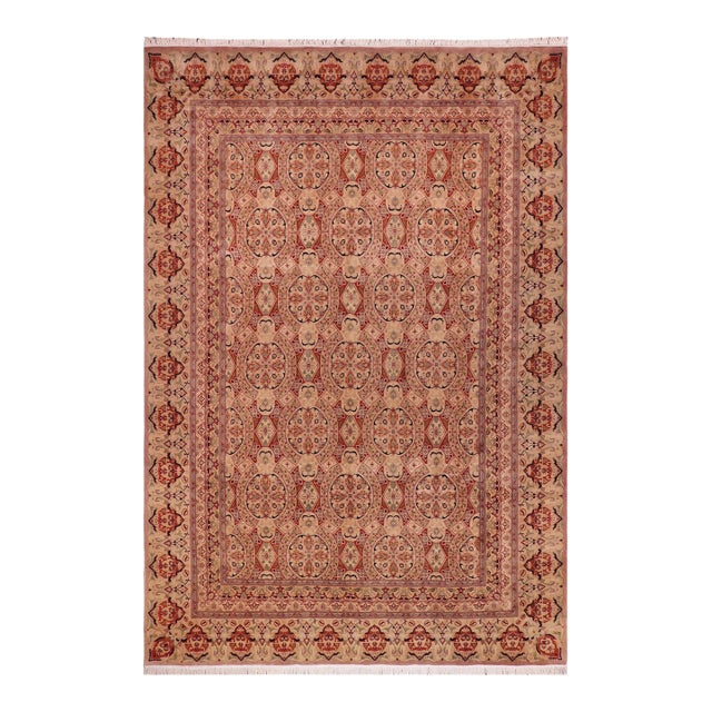 1990's Pak-Persian Taupe/Beige Wool Rug - 9'10'' X 12'3'' For Sale