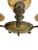 1930s Art Deco Brass and Alabaster Pendant Chandelier, 1930s For Sale - Image 5 of 12
