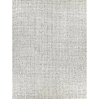 Exquisite Rugs George Tufted New Zealand Wool & Cotton Light Blue/Ivory Rug-6'X9' For Sale