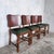 Arts and Crafts Art Deco Oak Dining Chairs with Green Vinyl Seats, Set of 4 For Sale - Image 3 of 9