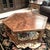 1970s Vintage Meiterranean Style Hexagonal Parquet Wood Coffee Table For Sale - Image 4 of 7