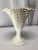 Art Nouveau Vintage Victorian Boho Chic Two-Tone Fan White Fan Vase. For Sale - Image 3 of 7