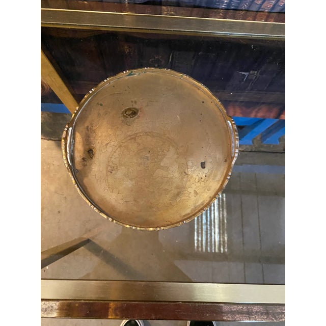 1970s Brass Decorative Tray For Sale In Atlanta - Image 6 of 6