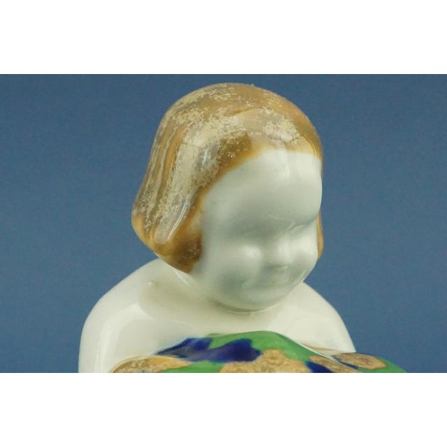 20th Century Art Deco Ceramic Sculpture depicting a Little Girl by Michael Powolny for the Wiener Keramik Manufacture, 1912, Austria For Sale - Image 15 of 18