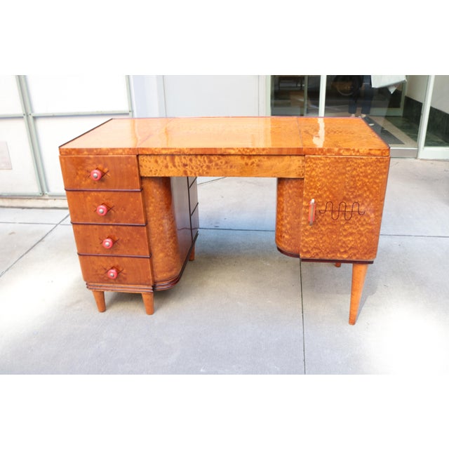 1930s Small Art Deco Desk For Sale - Image 9 of 12