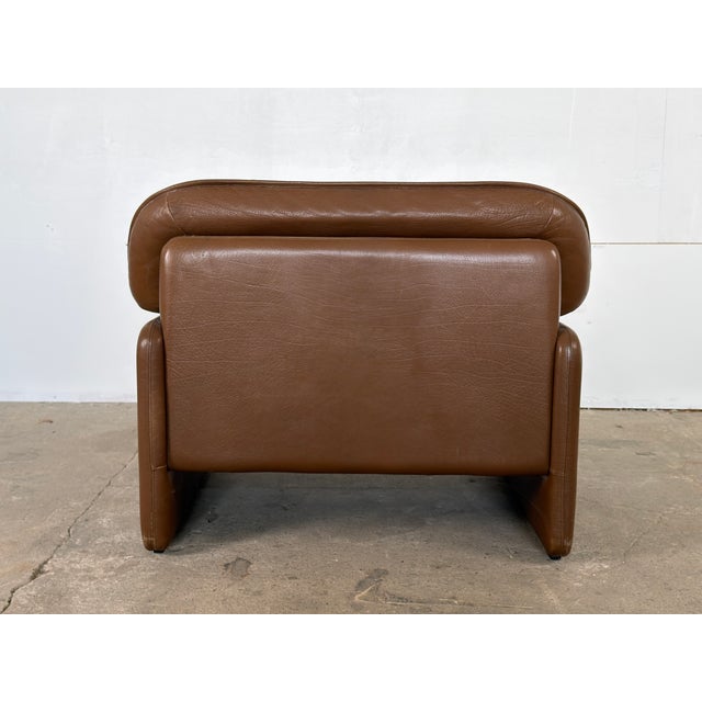 Mid-Century Modern DS-16 Lounge Chair in Brown Leather from de Sede, Switzerland, 1970s For Sale - Image 3 of 9