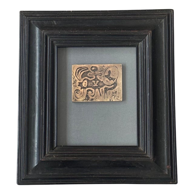 Joan Miró, Laurels Number One Relief, 20th Century, Patinated Bronze For Sale