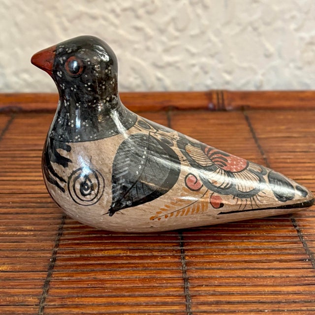1980s Vintage Mexican Tonala Dove Bird For Sale - Image 5 of 9