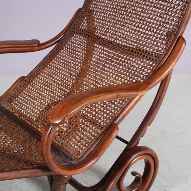 Vintage Model 2 Adjustable Chaise Lounge by Thonet, 1890s For Sale - Image 15 of 18