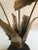 1960s Brass Flower Sculpture on Composition Base For Sale - Image 10 of 10