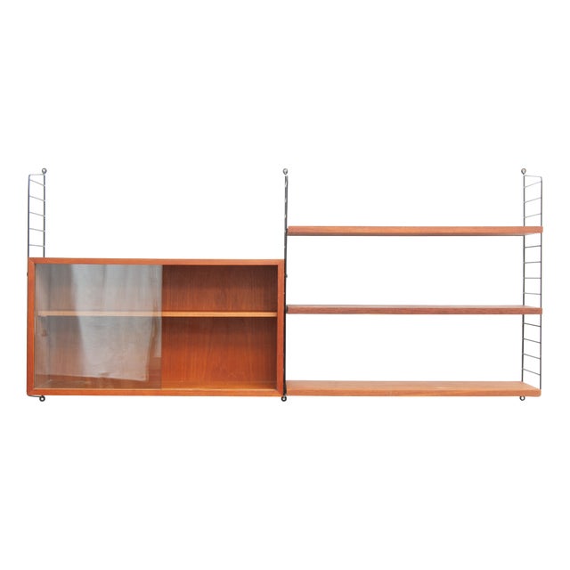 String Wall Shelf by Kajsa & Nisse Strinning, 1950s For Sale
