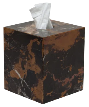 Black & Gold Tissue Box Holder