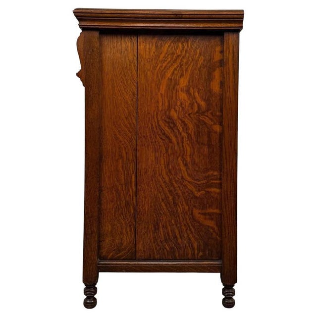Early 20th Century Edwardian Oak Sideboard For Sale - Image 11 of 13