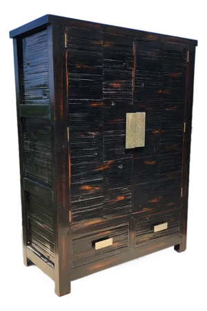 Ebonized Asian Cabinet