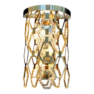 Collection Medea Wall Lamp in Metal and Crystal by Jago For Sale