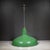Ceramic Benjamin 16" Enameled Porcelain Green Industrial Pendant Lights c.1950-Set of Two For Sale - Image 7 of 11