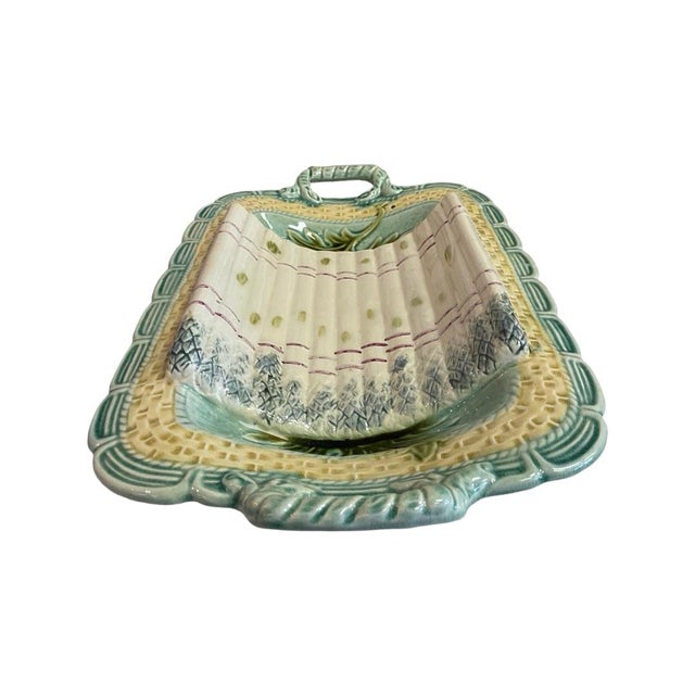 Early 20th Century Majolica Asparagus Platter For Sale In Austin - Image 6 of 6