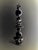 Stupa Ekam Sculpture in Black Glazed Ceramic & Steel by Lucile Rebeirot Dimensions: D 40 x W 40 x H 150 cm. Materials:...