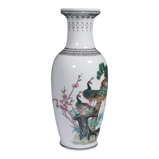 1960s Vintage Chinese Decorative Posy Vase For Sale