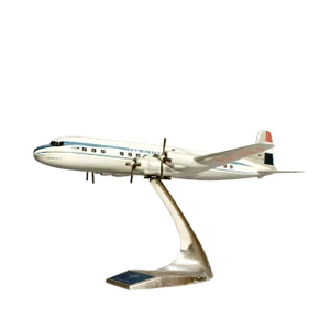 KLM Dc-7 Aircraft Model in Aluminium, 1950s
