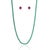 Regal 17.45 Ct Green Onyx Necklace & 1.58 Ct Round Ruby Stud Earrings Jewelry Suite 3 Pieces For Sale - Image 4 of 16