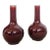 Vintage Asian Import Oxblood Porcelain Vases- A Pair For Sale