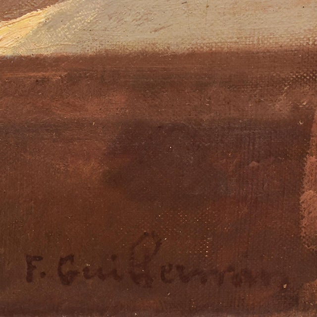 Francisque Guillermin, Carnation Flowers, Early 20th Century, Oil on Canvas, Framed For Sale - Image 9 of 11