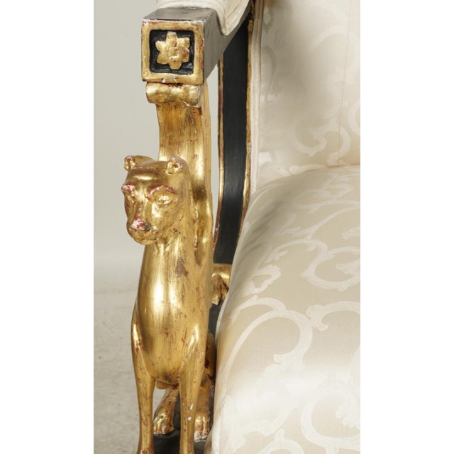 Thomas Morgan Egyptian Revival Giltwood Canapé Sofa Settee For Sale - Image 4 of 4