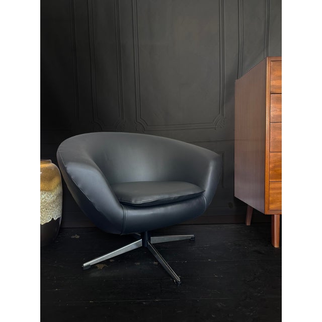 Vintage Swedish Pod Swivel Chair, 1960s For Sale - Image 14 of 17