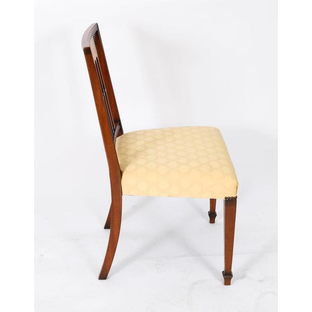 Vintage Late 20th Century Sheraton Revival Dining Chairs from Harrods, Set of 12 For Sale - Image 6 of 11