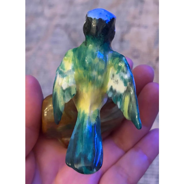 Modern Beswick Staffordshire “Blue Tit” Ceramic Figurine For Sale - Image 3 of 6