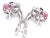 Black Cartier Beautes Du Monde White Gold Diamond Rubellite Onyx Earrings, Pair For Sale - Image 8 of 9