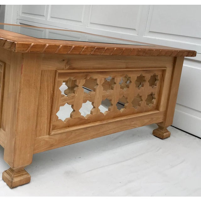 Contemporary 1990s Mediterranean Iksun Teak Outdoor Table For Sale - Image 3 of 6