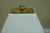 1990s Pine Cone Top Brass Column Lamp W/ Shade For Sale - Image 4 of 8