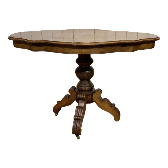 Louis Philippe Style Walnut Side Table, 1800s For Sale
