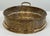 Brass Vintage Brass Handled Tray With Basketweave Detail For Sale - Image 8 of 10