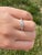 The Lydian: Ladies 14K White Gold and Diamond Engagement Ring For Sale - Image 9 of 9