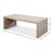 Rustic Stacked-Plank Waterfall Coffee Table in Stone Grey For Sale - Image 9 of 9