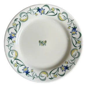 Homer Laughlin Plate With Bath & Tennis Club Crest, Palm Beach