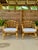 Mid-Century Rattan Barrel Lounge Chairs With New Sunbrella Cushions-Pair For Sale - Image 12 of 12