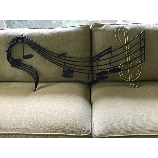 Curtis Jere Signed Vintage Wall Sculpture in the Shape of Musical Notes For Sale - Image 12 of 13