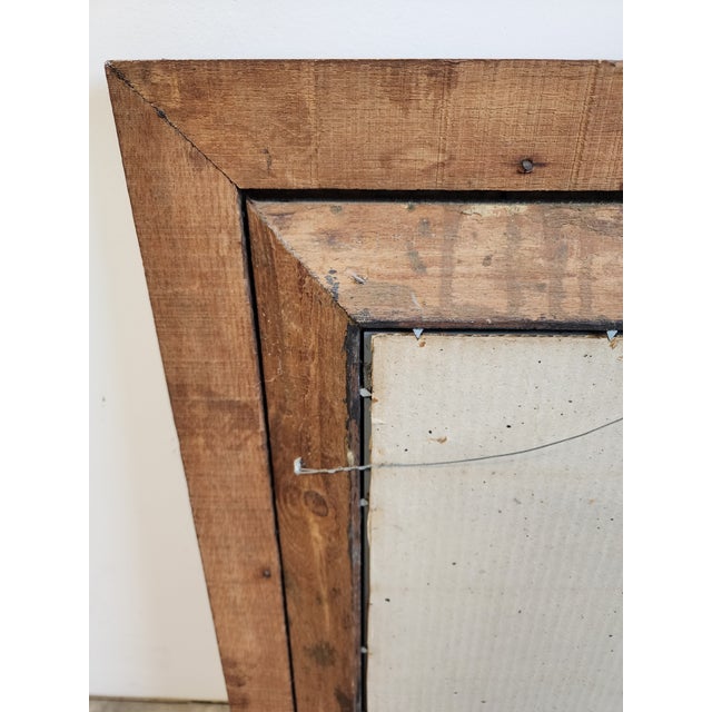 Decorative Eastlake Solid Oak and Patinated Bronze Work Double Frame Mirror, Circa 1890s For Sale - Image 12 of 12