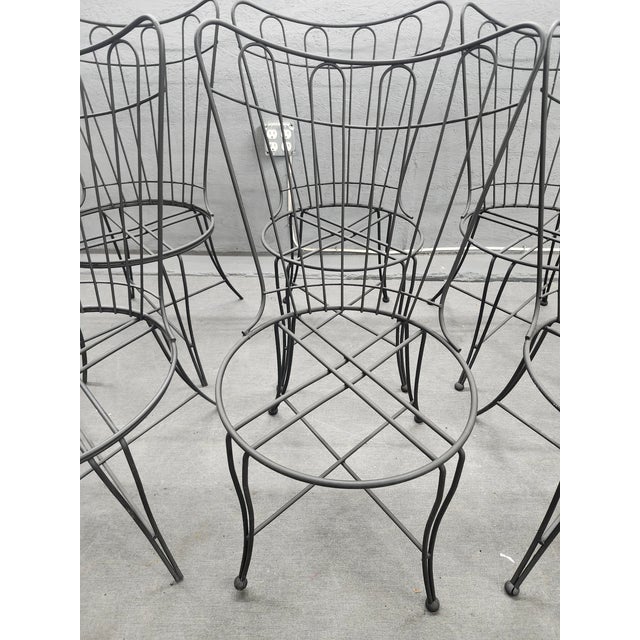 Vintage Homecrest Wrought Iron Chairs Set of 6 Chairish