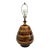 Mid-Century Modern Lava Drip Glaze Ceramic Swirl Pottery Table Lamp For Sale