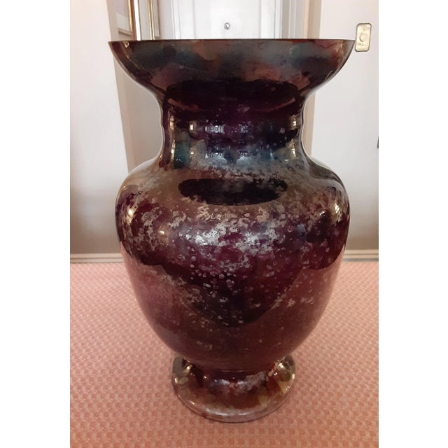 Mid-Century French Multicolored Glass Vase For Sale - Image 12 of 12