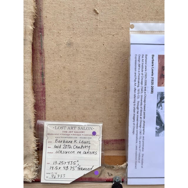 Vintage Warhol-Style Screenprint on Canvas For Sale In Chicago - Image 6 of 7
