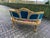 1970s French Louis XVI Corbeille Settee in Gilded Wood & Royal Blue Velvet For Sale - Image 9 of 12