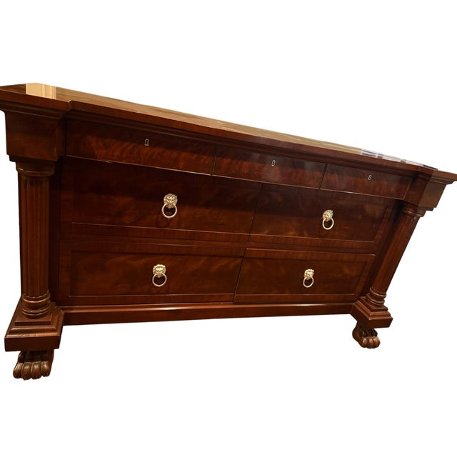 2000 - 2009 Ralph Lauren by Henredon, Regency-Style Chest/ Dresser/ Side Board, Vintage Shiny Mahogany, For Sale - Image 5 of 12